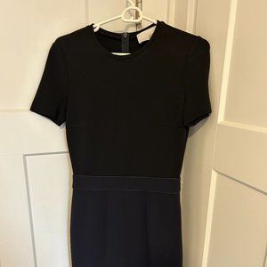 Hugo Boss, Black top, Blue bottom, work dress, size 0